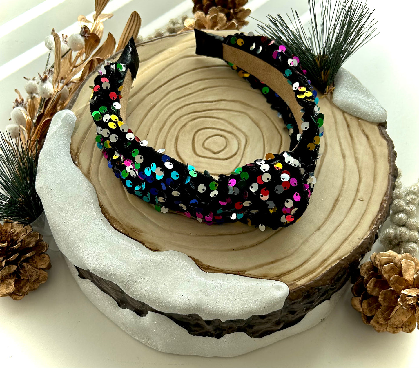 Rainbow Sequin Headband