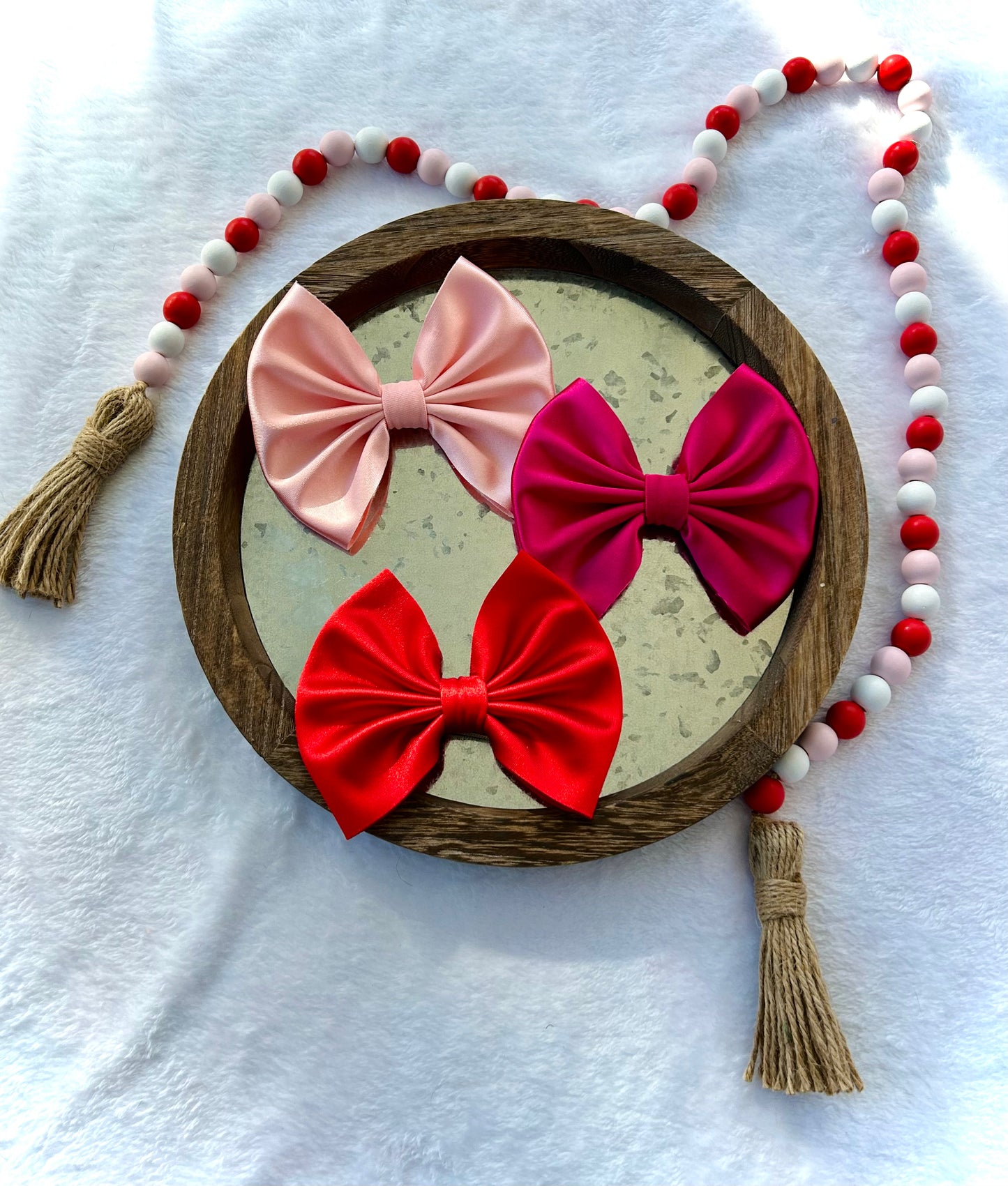 Satin Valentine's Bows