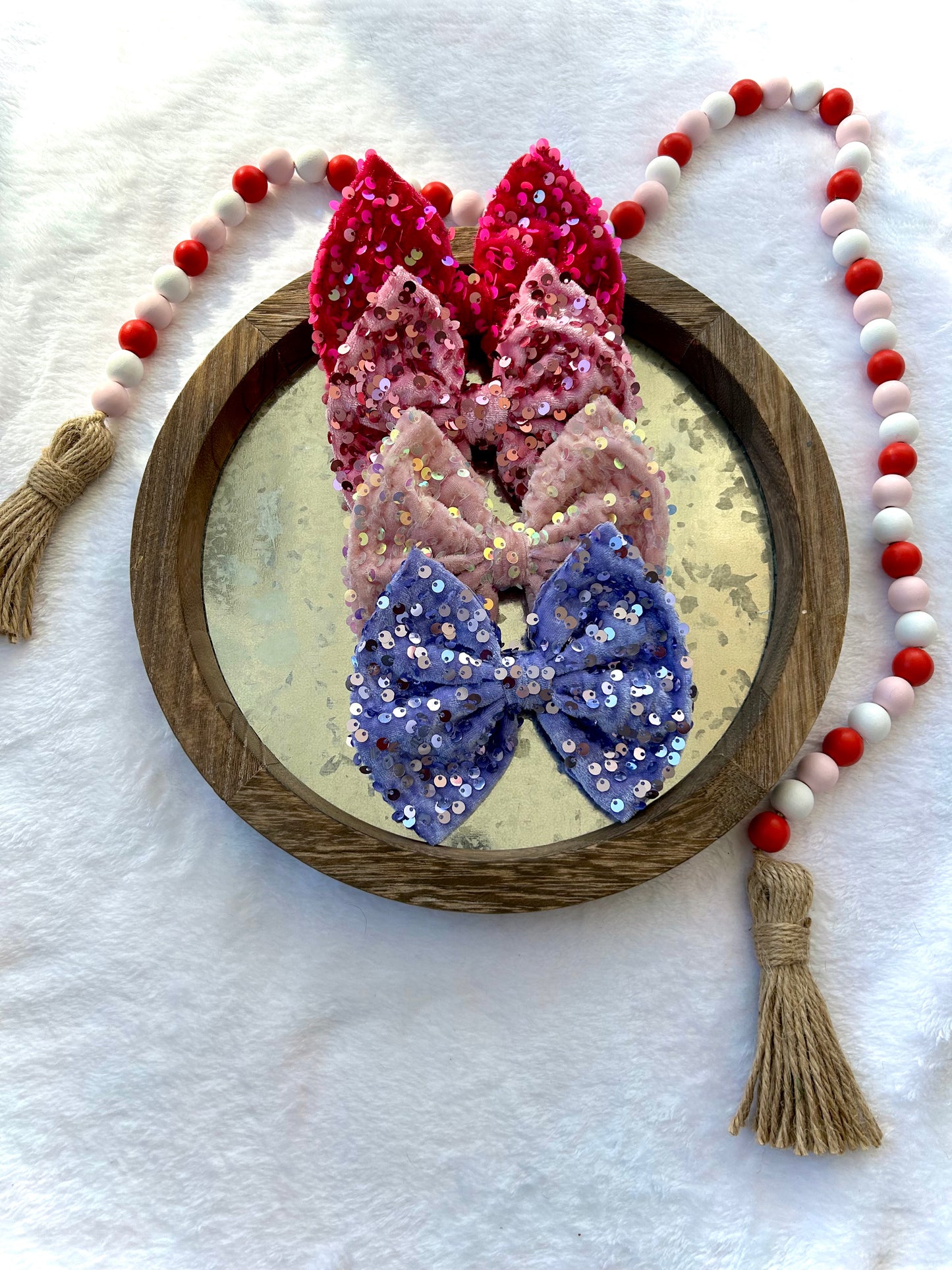 Valentine's Sequin Bows