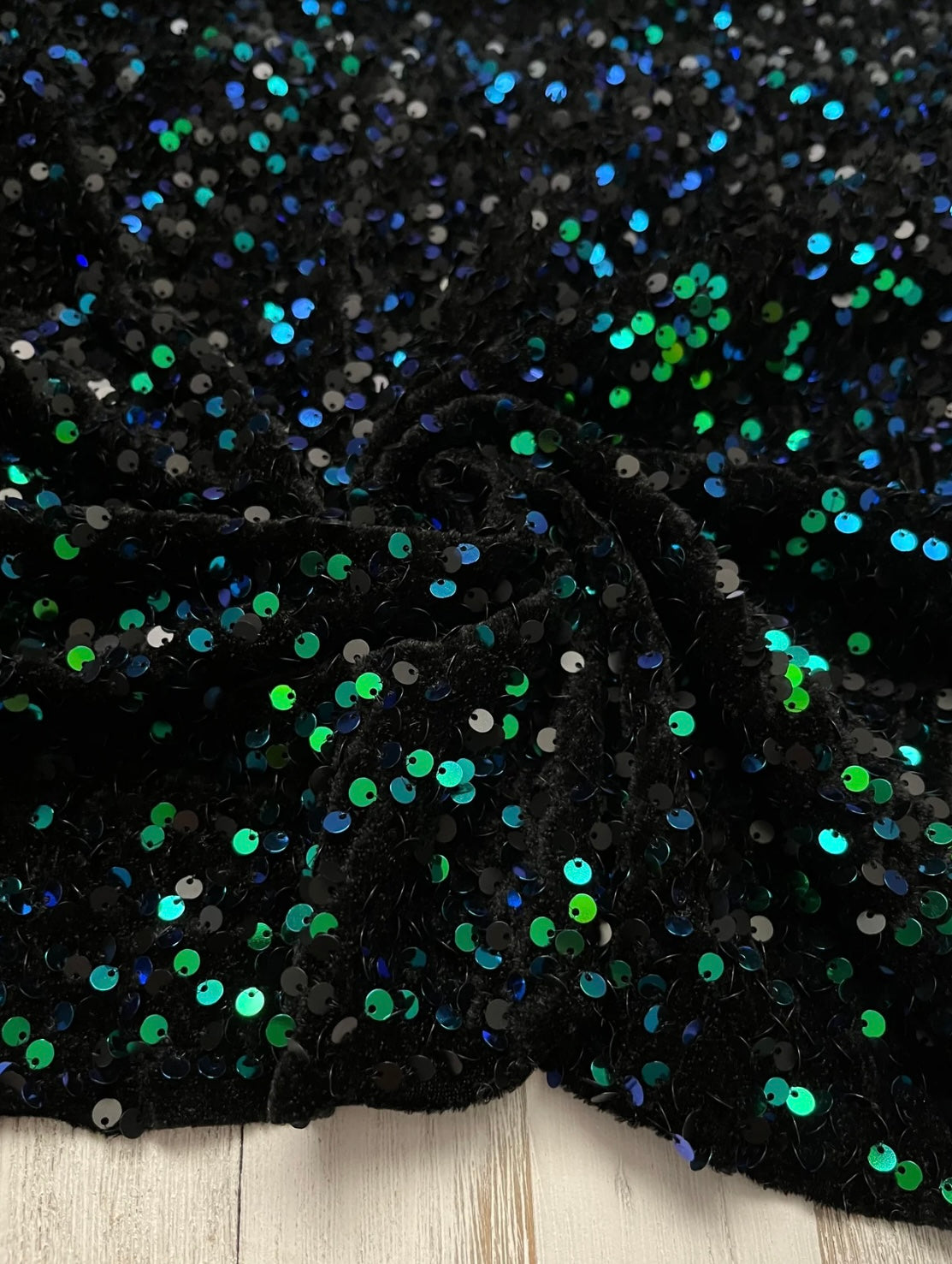 Blue & Green Sequin headband