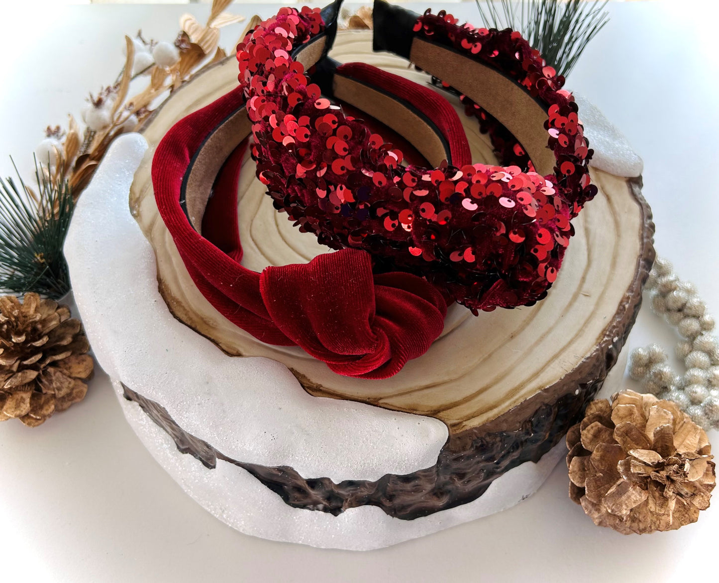 Burgundy Headbands
