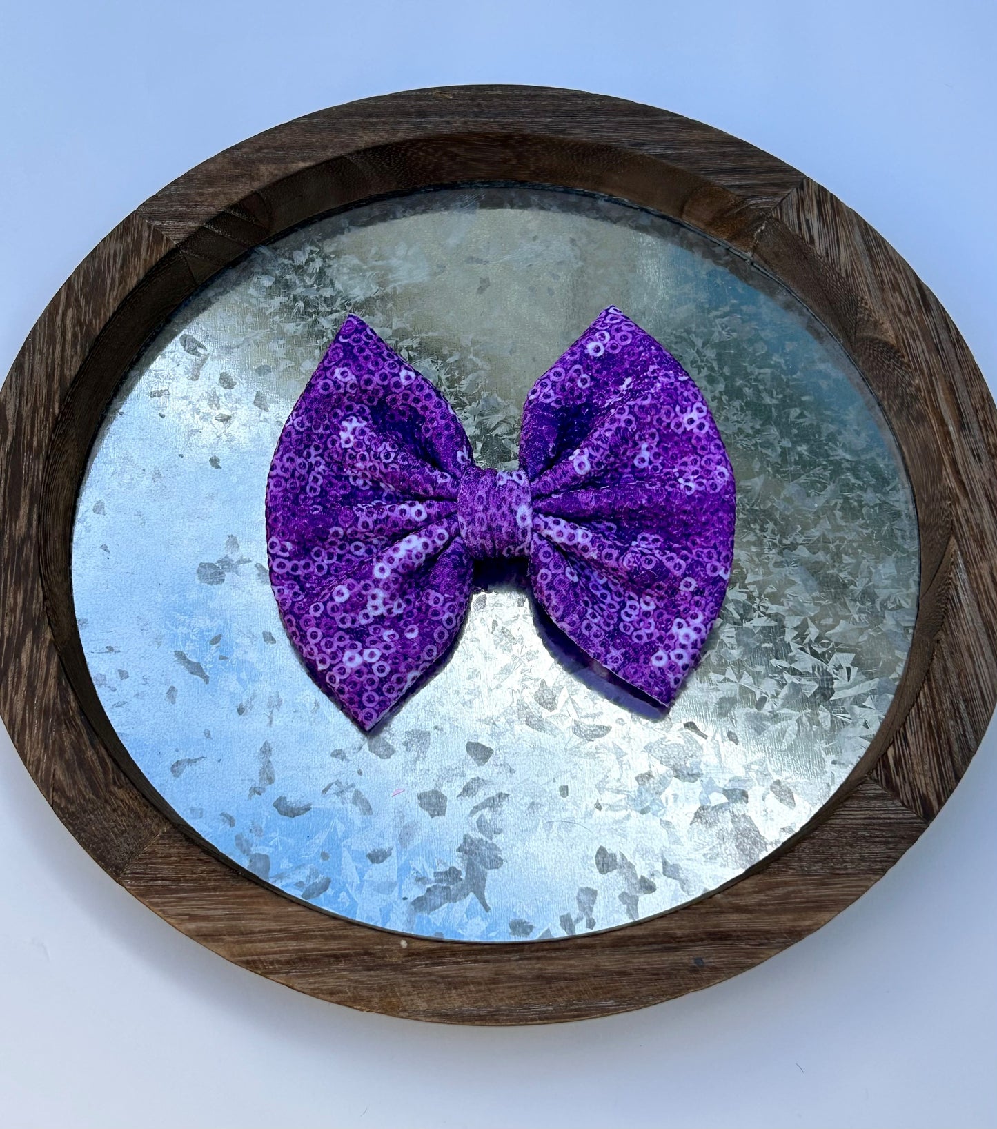 Purple faux sequins
